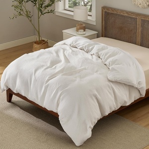 image:imageBedsure Waffle Duvet Cover Queen Size  Only Includes 1 Duvet Cover 90x90 Luxury Soft amp Breathable Bedding for All Season WrinkleResistant Zipper Bedding with 8 Corner Ties Olive Green00  Ivory White Only Duvet Cover