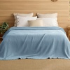 image:imageBedsure 100 Cotton Oversized King Blanket for Spring Summer Waffle Weave Couch Cover California King Blanket Thin Lightweight Breathable Bedding Gifts for Women Men Teens Linen 120x94Celestial Blue