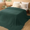 image:imageBedsure 100 Cotton Oversized King Blanket for Spring Summer Waffle Weave Couch Cover California King Blanket Thin Lightweight Breathable Bedding Gifts for Women Men Teens Linen 120x94Dark Green