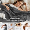 image:imageBedsure 100 Cotton Oversized King Blanket for Spring Summer Waffle Weave Couch Cover California King Blanket Thin Lightweight Breathable Bedding Gifts for Women Men Teens Linen 120x94Dark Grey