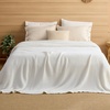 image:imageBedsure 100 Cotton Oversized King Blanket for Spring Summer Waffle Weave Couch Cover California King Blanket Thin Lightweight Breathable Bedding Gifts for Women Men Teens Linen 120x94White