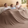 image:imageBedsure 100 Cotton Oversized King Blanket for Spring Summer Waffle Weave Couch Cover California King Blanket Thin Lightweight Breathable Bedding Gifts for Women Men Teens Linen 120x94Coffee Brown