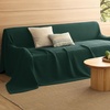 image:imageBedsure 100 Cotton Oversized King Blanket for Spring Summer Waffle Weave Couch Cover California King Blanket Thin Lightweight Breathable Bedding Gifts for Women Men Teens Linen 120x94Dark Green