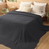 image:imageBedsure 100 Cotton Oversized King Blanket for Spring Summer Waffle Weave Couch Cover California King Blanket Thin Lightweight Breathable Bedding Gifts for Women Men Teens Linen 120x94Dark Grey