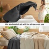 image:imageBedsure 100 Cotton Oversized King Blanket for Spring Summer Waffle Weave Couch Cover California King Blanket Thin Lightweight Breathable Bedding Gifts for Women Men Teens Linen 120x94Dark Grey