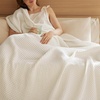 image:imageBedsure 100 Cotton Oversized King Blanket for Spring Summer Waffle Weave Couch Cover California King Blanket Thin Lightweight Breathable Bedding Gifts for Women Men Teens Linen 120x94Ivory