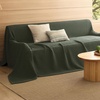 image:imageBedsure 100 Cotton Oversized King Blanket for Spring Summer Waffle Weave Couch Cover California King Blanket Thin Lightweight Breathable Bedding Gifts for Women Men Teens Linen 120x94Olive Green