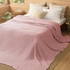 image:imageBedsure 100 Cotton Oversized King Blanket for Spring Summer Waffle Weave Couch Cover California King Blanket Thin Lightweight Breathable Bedding Gifts for Women Men Teens Linen 120x94Pink