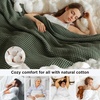 image:imageBedsure 100 Cotton Oversized King Blanket for Spring Summer Waffle Weave Couch Cover California King Blanket Thin Lightweight Breathable Bedding Gifts for Women Men Teens Linen 120x94Olive Green