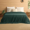 image:imageBedsure 100 Cotton Oversized King Blanket for Spring Summer Waffle Weave Couch Cover California King Blanket Thin Lightweight Breathable Bedding Gifts for Women Men Teens Linen 120x94Dark Green