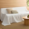 image:imageBedsure 100 Cotton Oversized King Blanket for Spring Summer Waffle Weave Couch Cover California King Blanket Thin Lightweight Breathable Bedding Gifts for Women Men Teens Linen 120x94White