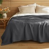 image:imageBedsure 100 Cotton Oversized King Blanket for Spring Summer Waffle Weave Couch Cover California King Blanket Thin Lightweight Breathable Bedding Gifts for Women Men Teens Linen 120x94Dark Grey