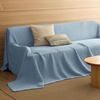 image:imageBedsure 100 Cotton Oversized King Blanket for Spring Summer Waffle Weave Couch Cover California King Blanket Thin Lightweight Breathable Bedding Gifts for Women Men Teens Linen 120x94Celestial Blue