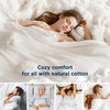 image:imageBedsure 100 Cotton Oversized King Blanket for Spring Summer Waffle Weave Couch Cover California King Blanket Thin Lightweight Breathable Bedding Gifts for Women Men Teens Linen 120x94Ivory