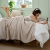 image:imageBedsure 100 Cotton Oversized King Blanket for Spring Summer Waffle Weave Couch Cover California King Blanket Thin Lightweight Breathable Bedding Gifts for Women Men Teens Linen 120x94Linen