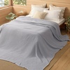 image:imageBedsure 100 Cotton Oversized King Blanket for Spring Summer Waffle Weave Couch Cover California King Blanket Thin Lightweight Breathable Bedding Gifts for Women Men Teens Linen 120x94Grey
