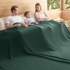 image:imageBedsure 100 Cotton Oversized King Blanket for Spring Summer Waffle Weave Couch Cover California King Blanket Thin Lightweight Breathable Bedding Gifts for Women Men Teens Linen 120x94Dark Green