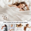 image:imageBedsure 100 Cotton Oversized King Blanket for Spring Summer Waffle Weave Couch Cover California King Blanket Thin Lightweight Breathable Bedding Gifts for Women Men Teens Linen 120x94Ivory