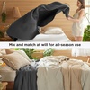 image:imageBedsure 100 Cotton Oversized King Blanket for Spring Summer Waffle Weave Couch Cover California King Blanket Thin Lightweight Breathable Bedding Gifts for Women Men Teens Linen 120x94Dark Grey
