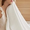 image:imageBedsure 100 Cotton Oversized King Blanket for Spring Summer Waffle Weave Couch Cover California King Blanket Thin Lightweight Breathable Bedding Gifts for Women Men Teens Linen 120x94White