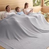 image:imageBedsure 100 Cotton Oversized King Blanket for Spring Summer Waffle Weave Couch Cover California King Blanket Thin Lightweight Breathable Bedding Gifts for Women Men Teens Linen 120x94Grey