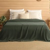 image:imageBedsure 100 Cotton Oversized King Blanket for Spring Summer Waffle Weave Couch Cover California King Blanket Thin Lightweight Breathable Bedding Gifts for Women Men Teens Linen 120x94Olive Green