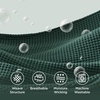 image:imageBedsure 100 Cotton Oversized King Blanket for Spring Summer Waffle Weave Couch Cover California King Blanket Thin Lightweight Breathable Bedding Gifts for Women Men Teens Linen 120x94Dark Green