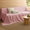 image:imageBedsure 100 Cotton Oversized King Blanket for Spring Summer Waffle Weave Couch Cover California King Blanket Thin Lightweight Breathable Bedding Gifts for Women Men Teens Linen 120x94Pink