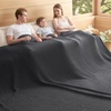 image:imageBedsure 100 Cotton Oversized King Blanket for Spring Summer Waffle Weave Couch Cover California King Blanket Thin Lightweight Breathable Bedding Gifts for Women Men Teens Linen 120x94Dark Grey