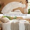 image:imageBedsure 100 Cotton Oversized King Blanket for Spring Summer Waffle Weave Couch Cover California King Blanket Thin Lightweight Breathable Bedding Gifts for Women Men Teens Linen 120x94Ivory