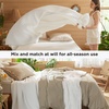 image:imageBedsure 100 Cotton Oversized King Blanket for Spring Summer Waffle Weave Couch Cover California King Blanket Thin Lightweight Breathable Bedding Gifts for Women Men Teens Linen 120x94White