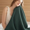 image:imageBedsure 100 Cotton Oversized King Blanket for Spring Summer Waffle Weave Couch Cover California King Blanket Thin Lightweight Breathable Bedding Gifts for Women Men Teens Linen 120x94Dark Green