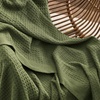 image:imageBedsure 100 Cotton Teal Blanket Queen Size for Bed  Cooling Breathable and Soft for Summer Thick Cozy Waffle Weave Blanket Gifts for Women 90x90 Inches11 Moss Green