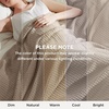 image:imageBedsure 100 Cotton Teal Blanket Queen Size for Bed  Cooling Breathable and Soft for Summer Thick Cozy Waffle Weave Blanket Gifts for Women 90x90 Inches03 Taupe