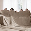 image:imageBedsure 100 Cotton Teal Blanket Queen Size for Bed  Cooling Breathable and Soft for Summer Thick Cozy Waffle Weave Blanket Gifts for Women 90x90 Inches03 Taupe