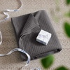 image:imageBedsure 100 Cotton Teal Blanket Queen Size for Bed  Cooling Breathable and Soft for Summer Thick Cozy Waffle Weave Blanket Gifts for Women 90x90 Inches12 Dark Grey