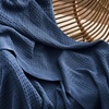 image:imageBedsure 100 Cotton Teal Blanket Queen Size for Bed  Cooling Breathable and Soft for Summer Thick Cozy Waffle Weave Blanket Gifts for Women 90x90 Inches10 Navy