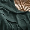 image:imageBedsure 100 Cotton Teal Blanket Queen Size for Bed  Cooling Breathable and Soft for Summer Thick Cozy Waffle Weave Blanket Gifts for Women 90x90 Inches13 Dark Green