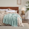 image:imageBedsure 100 Cotton Teal Blanket Queen Size for Bed  Cooling Breathable and Soft for Summer Thick Cozy Waffle Weave Blanket Gifts for Women 90x90 Inches14 Mint