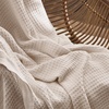 image:imageBedsure 100 Cotton Teal Blanket Queen Size for Bed  Cooling Breathable and Soft for Summer Thick Cozy Waffle Weave Blanket Gifts for Women 90x90 Inches02 Beige