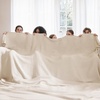 image:imageBedsure 100 Cotton Teal Blanket Queen Size for Bed  Cooling Breathable and Soft for Summer Thick Cozy Waffle Weave Blanket Gifts for Women 90x90 Inches21 Light Beige