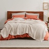 image:imageBedsure 100 Cotton Teal Blanket Queen Size for Bed  Cooling Breathable and Soft for Summer Thick Cozy Waffle Weave Blanket Gifts for Women 90x90 Inches21 Light Beige