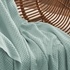 image:imageBedsure 100 Cotton Teal Blanket Queen Size for Bed  Cooling Breathable and Soft for Summer Thick Cozy Waffle Weave Blanket Gifts for Women 90x90 Inches14 Mint