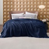 image:imageBedsure 100 Cotton Teal Blanket Queen Size for Bed  Cooling Breathable and Soft for Summer Thick Cozy Waffle Weave Blanket Gifts for Women 90x90 Inches18 Pageant Blue