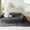 image:imageBedsure 100 Cotton Teal Blanket Queen Size for Bed  Cooling Breathable and Soft for Summer Thick Cozy Waffle Weave Blanket Gifts for Women 90x90 Inches12 Dark Grey