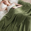 image:imageBedsure 100 Cotton Teal Blanket Queen Size for Bed  Cooling Breathable and Soft for Summer Thick Cozy Waffle Weave Blanket Gifts for Women 90x90 Inches11 Moss Green