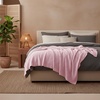 image:imageBedsure 100 Cotton Teal Blanket Queen Size for Bed  Cooling Breathable and Soft for Summer Thick Cozy Waffle Weave Blanket Gifts for Women 90x90 Inches06 Pink
