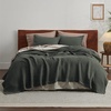 image:imageBedsure 100 Cotton Teal Blanket Queen Size for Bed  Cooling Breathable and Soft for Summer Thick Cozy Waffle Weave Blanket Gifts for Women 90x90 Inches05 Olive Green