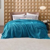 image:imageBedsure 100 Cotton Teal Blanket Queen Size for Bed  Cooling Breathable and Soft for Summer Thick Cozy Waffle Weave Blanket Gifts for Women 90x90 Inches19 Teal Blue