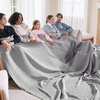 image:imageBedsure 100 Cotton Teal Blanket Queen Size for Bed  Cooling Breathable and Soft for Summer Thick Cozy Waffle Weave Blanket Gifts for Women 90x90 Inches08 Grey